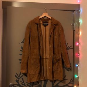 Pull and Bear Suede Trench Coat